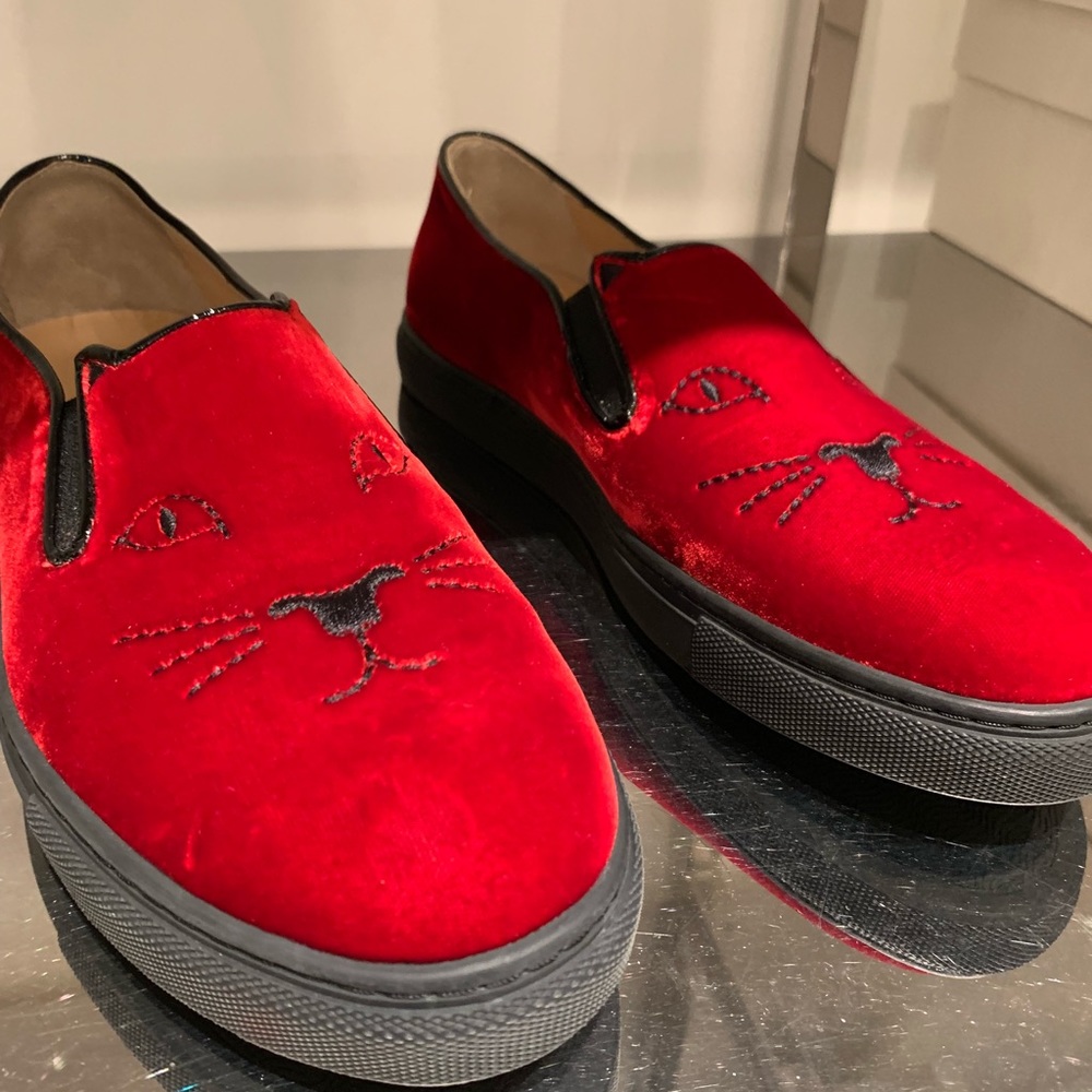 Charlotte Olympia cool cats women’s sneakers slip